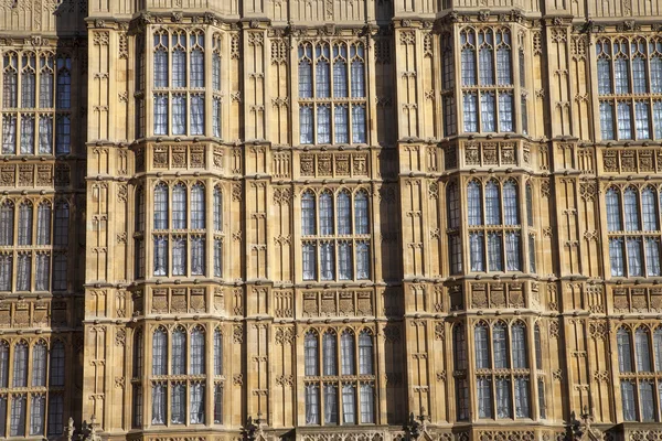 Detalhe de Arhitectur de Casas do Parlamento, Londres . — Fotografia de Stock