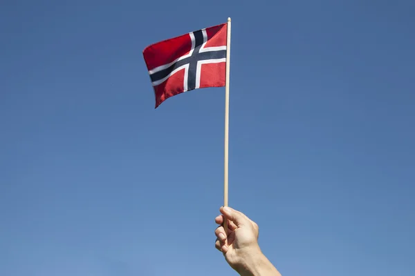 Bandeira norueguesa . — Fotografia de Stock