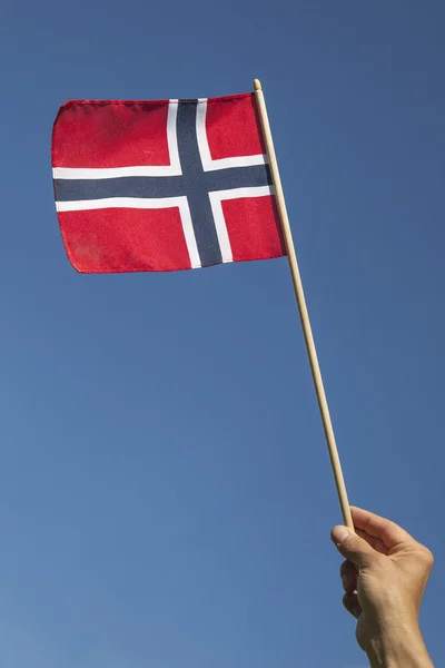 Noorse vlag. — Stockfoto