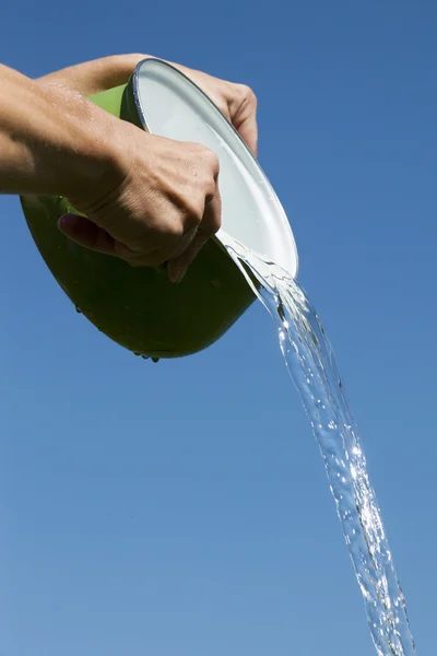 Cooking pot and water. — Stock Photo, Image