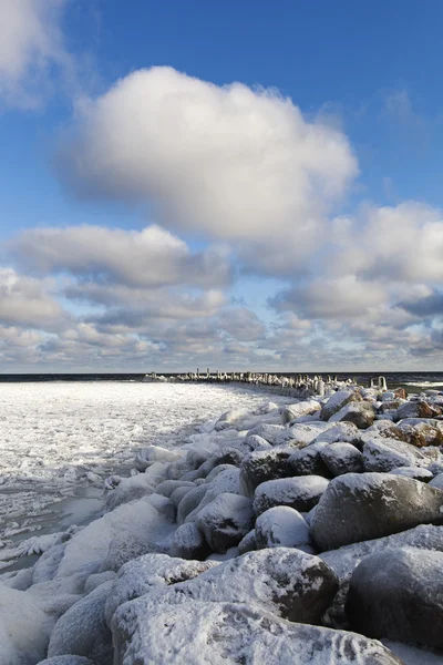 Ledový Baltského pobřeží. — Stock fotografie