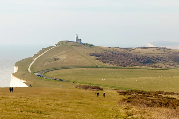 Sju systrar klippor, england. — Stockfoto