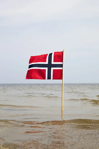 Bandeira da Noruega. — Fotografia de Stock