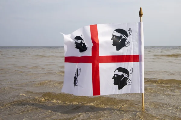 Сардинский флаг . — стоковое фото