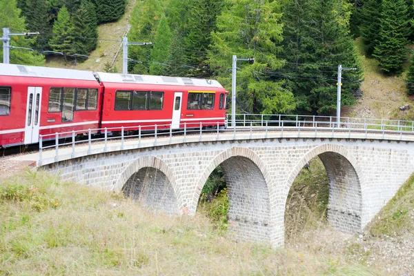 Alpské vlak. — Stock fotografie