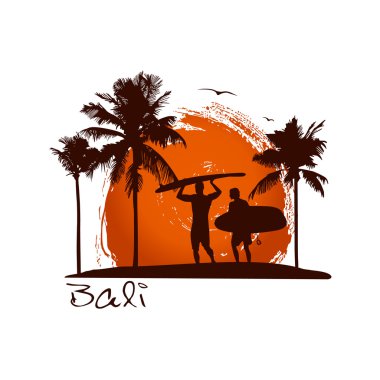 Bali illüstrasyon