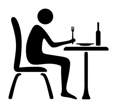 adam simgesi öğle vakti