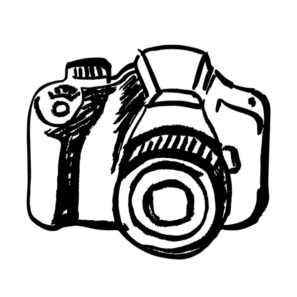 Hand drawn camera — Stock Vector