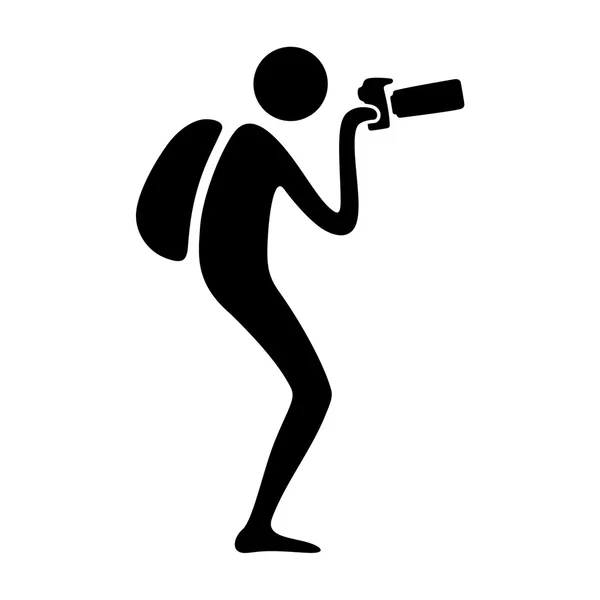 Fotograaf pictogram — Stockvector