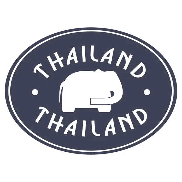 Emblema Thailandia — Vettoriale Stock