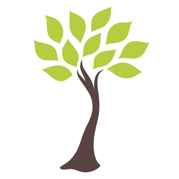 Árbol verde — Vector de stock