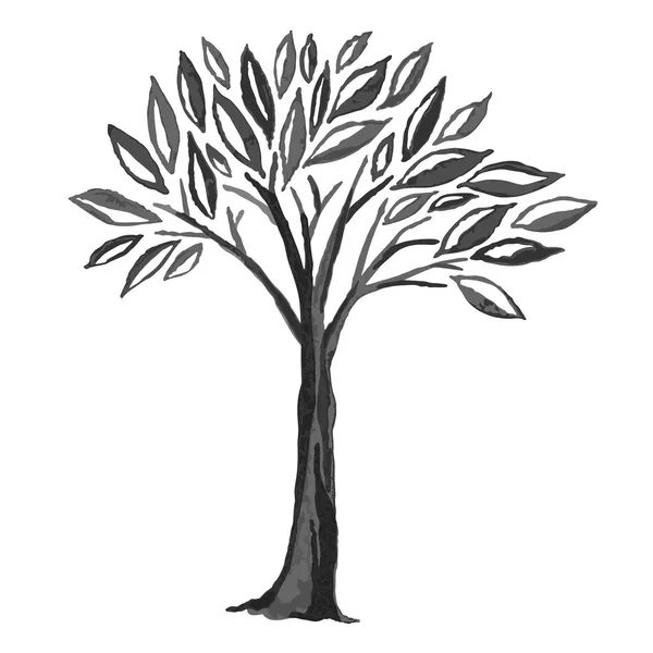 Árbol negro — Archivo Imágenes Vectoriales