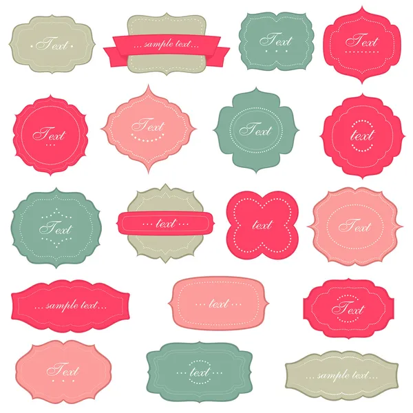 Vintage labels set — Stock Vector