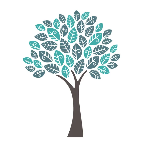 Árbol decorativo — Vector de stock