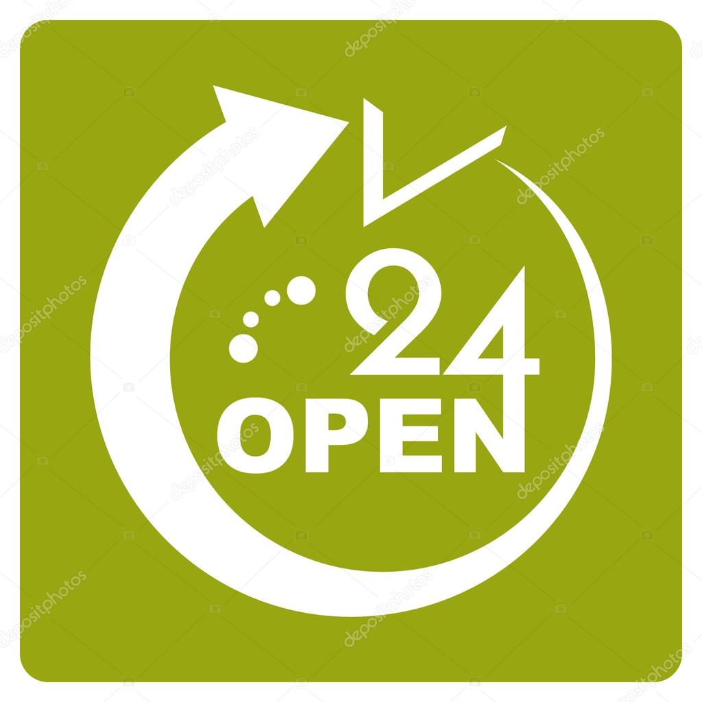 24 Hours Open icon