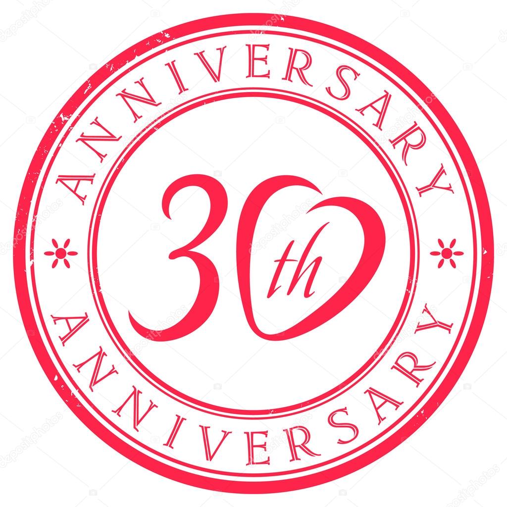 30 Ans Timbre Anniversaire Image Vectorielle Missbobbit C 30 Ans Timbre Anniversaire Image Vectorielle Missbobbit C