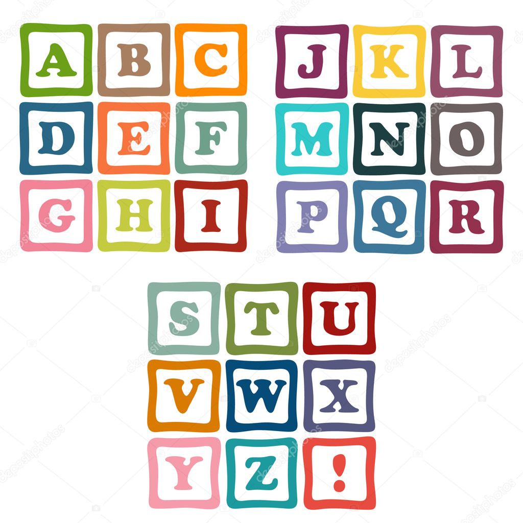 alphabet blocks collection