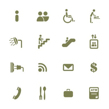 Havaalanı Hizmetleri simgeler