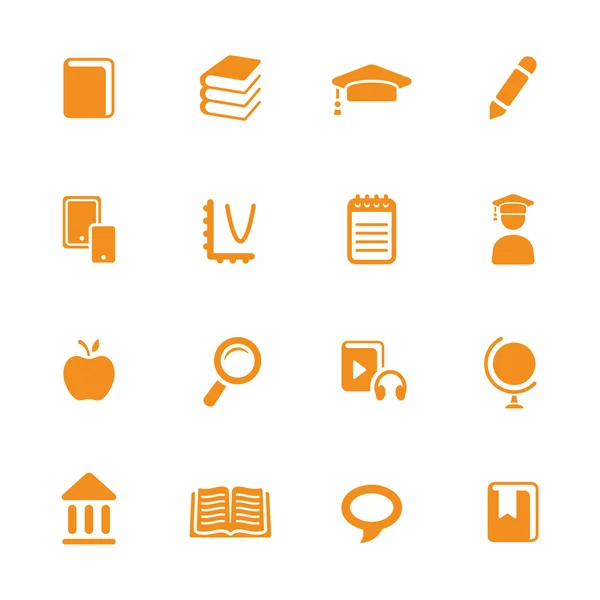 Education theme icons — Stock Vector