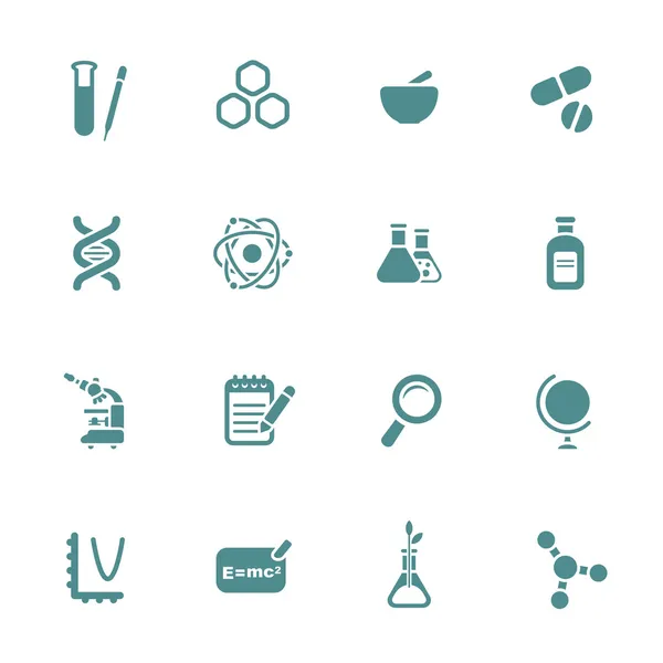 Science theme icons — Stock Vector