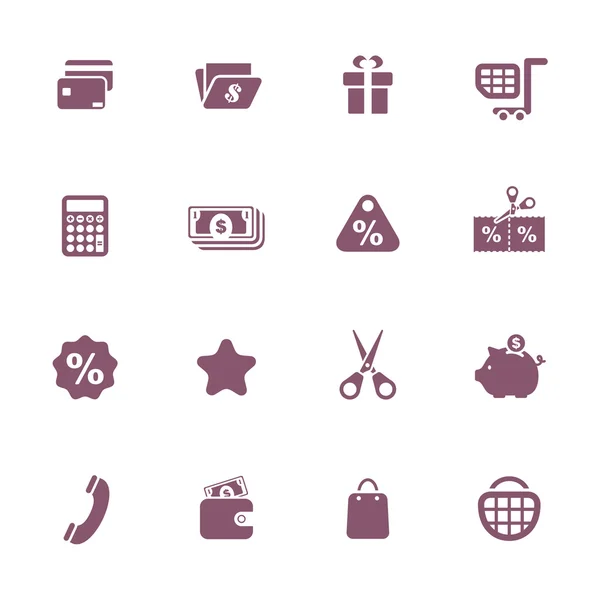 Finanzas y dinero tema iconos conjunto — Archivo Imágenes Vectoriales