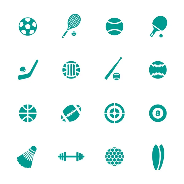 Icônes de thème sportif — Image vectorielle