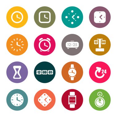 saatler ve zaman Tema simgeleri ayarlamak