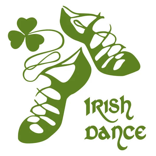 Irish dance shoes — Stock Vector