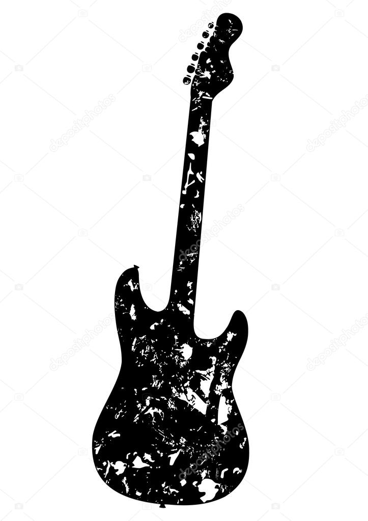Grunge styled guitar