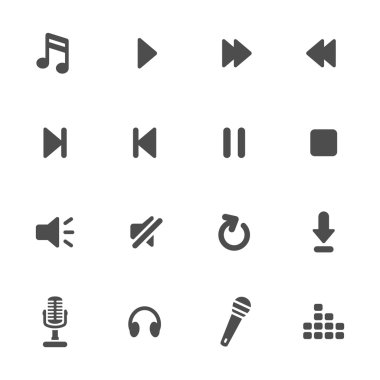 müzik çalar simgeleri
