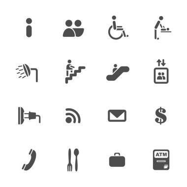 Havaalanı Hizmetleri simgeler