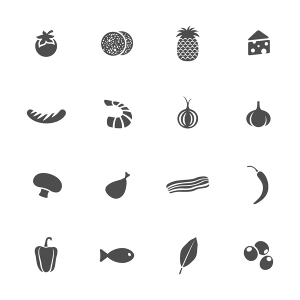 Iconos de alimentos — Vector de stock