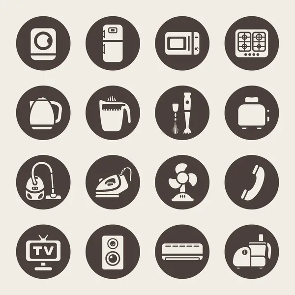 House appliances icons — Stock Vector