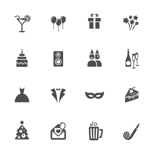 Iconos de fiesta — Archivo Imágenes Vectoriales