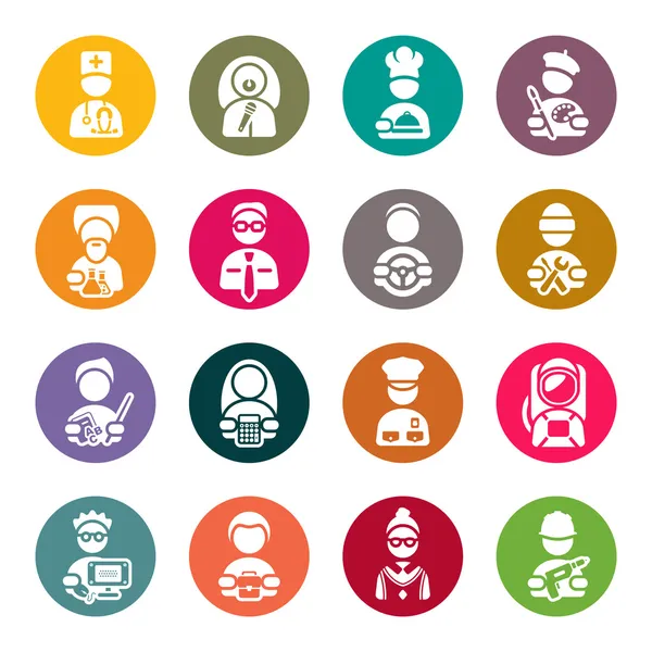 Professions icons set — Stock Vector