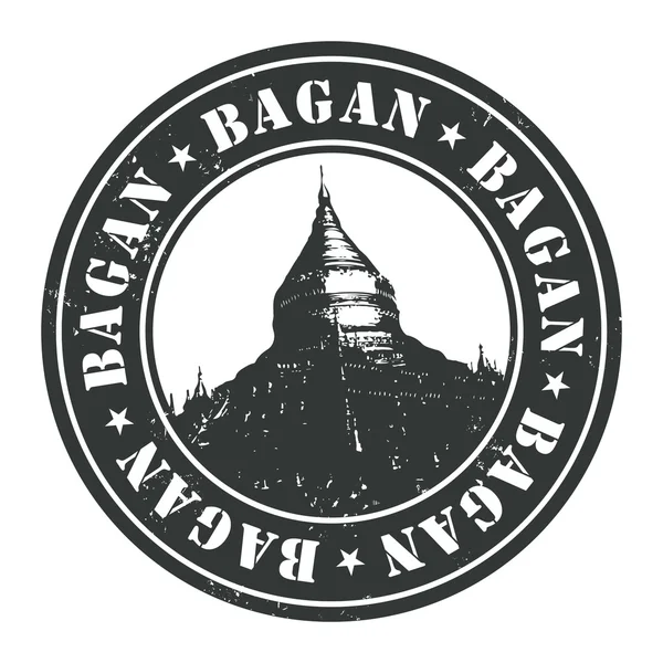 Bagan stamp — Stock Vector