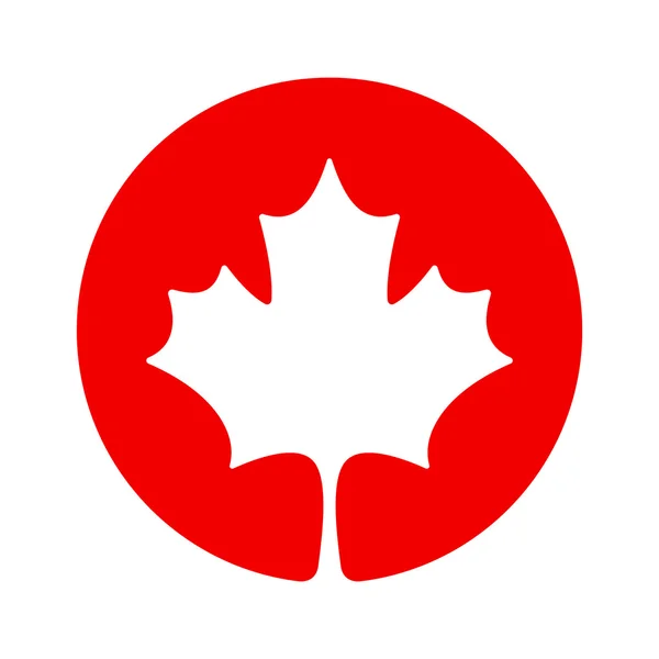 カナダ メープル アイコン — ストックベクタ