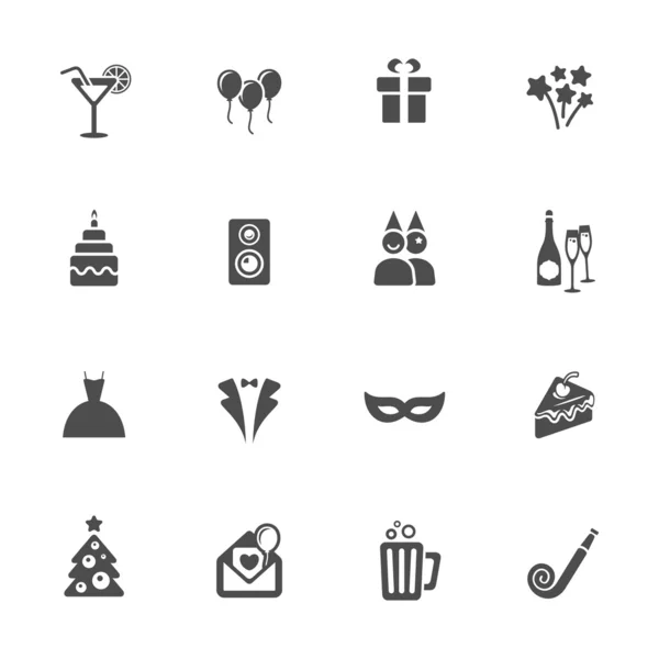 Party icons Stock Vector