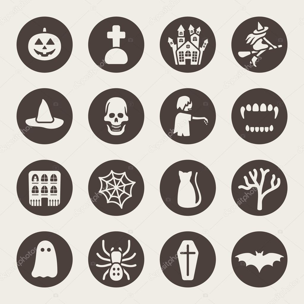 Halloween theme icons