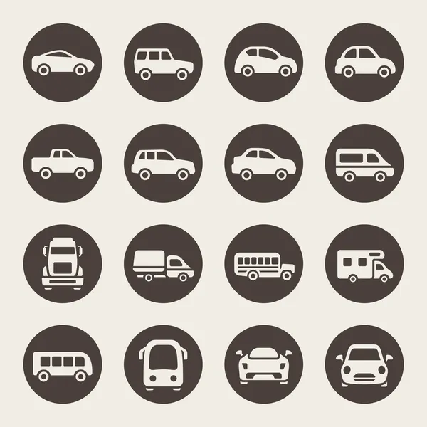 Conjunto de icono de coche — Vector de stock