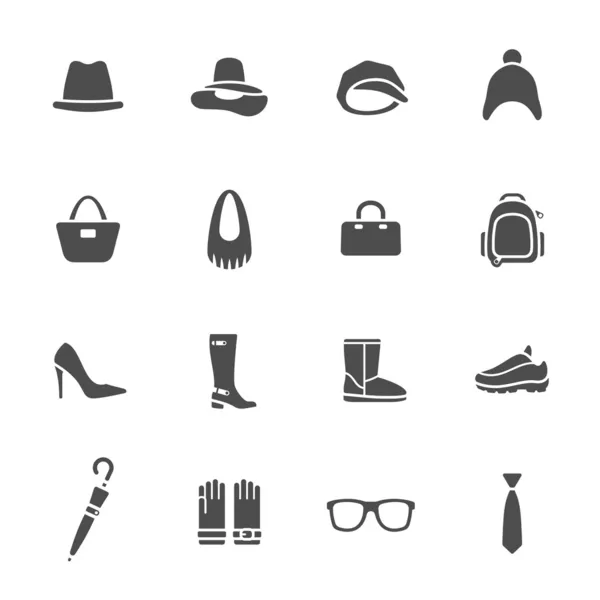 Accessoires pictogrammen — Stockvector