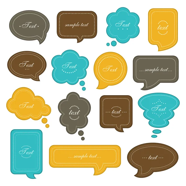 Speech bubble set — Stock Vector