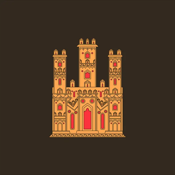 Castle Vector Ilustração —  Vetores de Stock