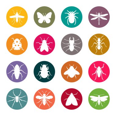 böcekler Icon set