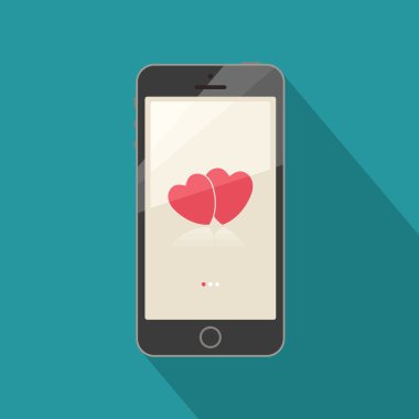 cep telefonunda Sevgililer günü mesajı