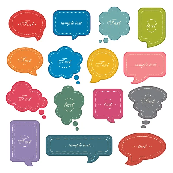 Speech bubble set — Stock Vector