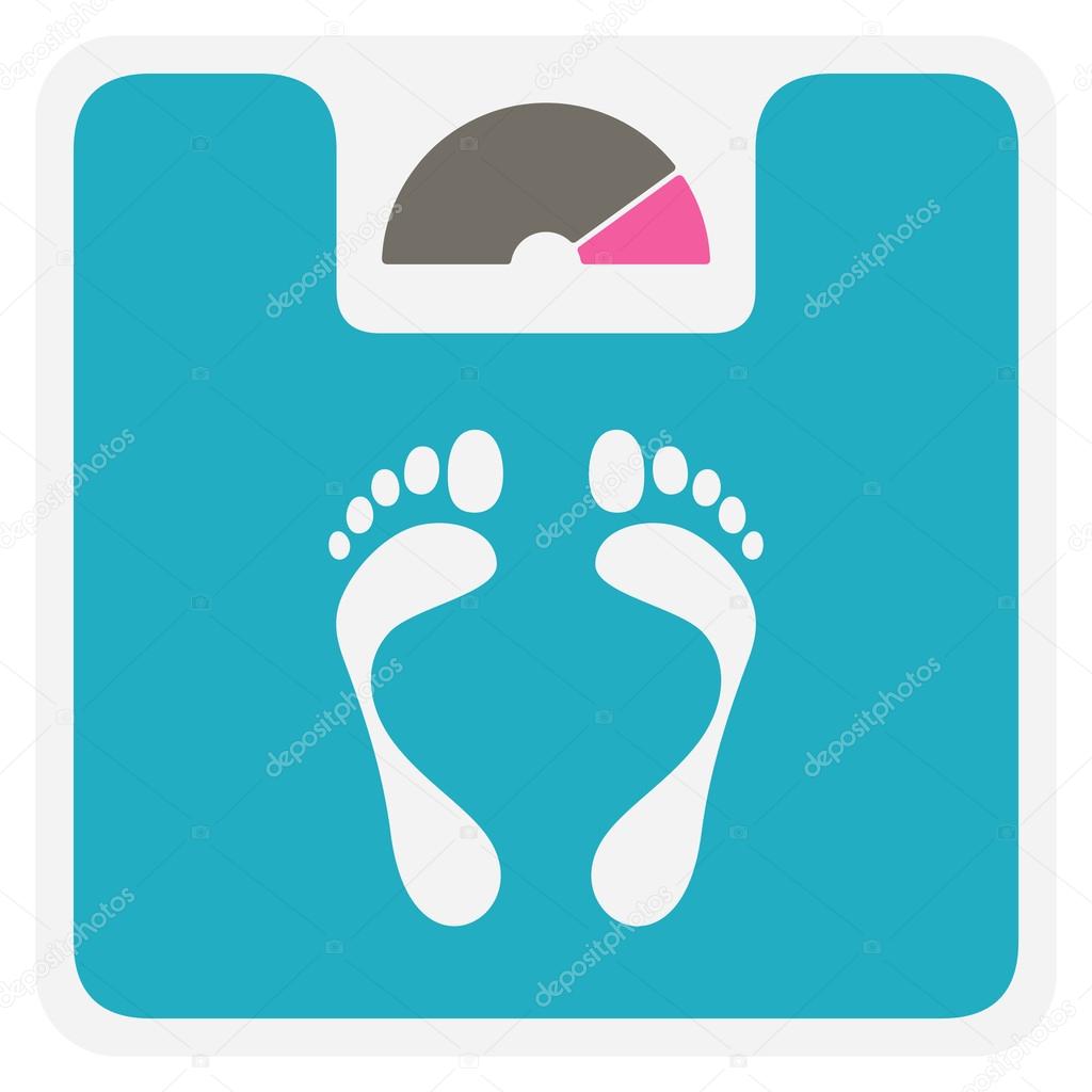 Weight scale vector icon