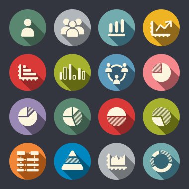 Infographics icons clipart
