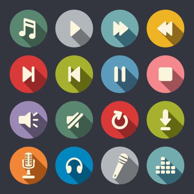 Media player Icon set