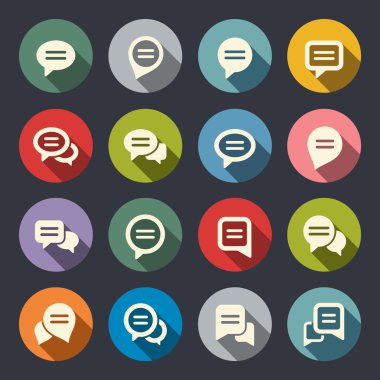 konuşma balonu simgesi ayarlandı